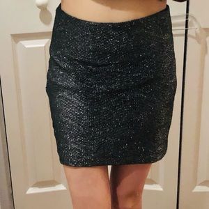Shimmery mini skirt